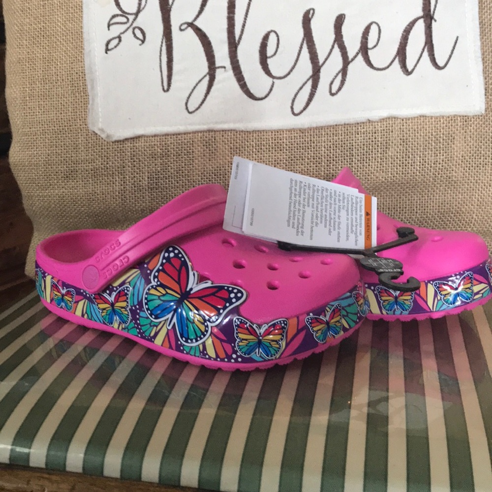 BNWT Crocs Girls Size 3